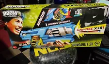 BOOMCO BLAST BETTER SPINSANITY MOTORIZED RAPID FIRE X30 DART GUN