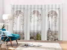 City Under Nice Arch 3D Curtains Blockout Photo Printing Curtains Drape Fabric