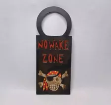 No Wake Zone Pirate Door Hanger Sign