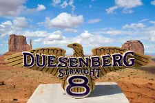 Duesenberg Straight 8 sign!! 6 FOOT WIDE HUGE!! 3-D look