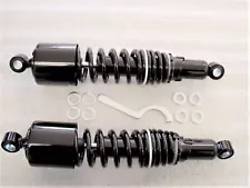 Kawasaki VN1700 Voyager & Vaquero 13.25" Dual Spring Short Black Shocks (For: 2014 Kawasaki)