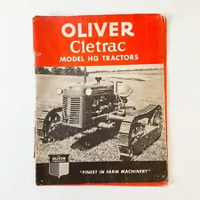 Oliver Cletrac Model HG Tractors Brochure