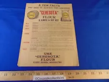 Vintage 1920's Sales Brochure Advertising Ceresota Flour Barrel Bag Minneapolis