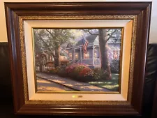 Thomas Kinkade “Hometown Pride” 18 X 24 E/P Edition in Wood Frame GWIN Edition