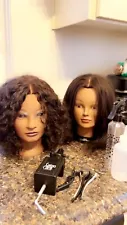 Human Hair Mannequin Heads + Head Stand Included!!!