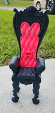 Monster High Draculaura School Castle Throne Chair Pink Black No Clip