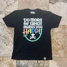 Johnny Cupcakes Do More of What Makes You Happy Mens XL T Shirt Black