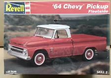 Vintage Sealed Revell 1964 Chevy C-10 Short Bed Pickup kit in 1/25th Scale.