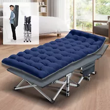 SLSY Folding Cot Bed Rollaway Bed With Mattress Carry Bags Rollaway Cot 600 LBS