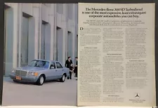 1983 Mercedes Benz 300 SD Turbodiesel Turbo Diesel Sedan Car Print Ad