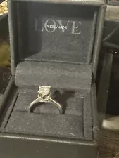 Used Vera Wang Custom Diamond Engagement Ring Lab Created