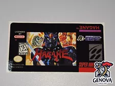 Hagane Snes Replacement Game Label Sticker Precut