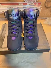 Jordans Retro 7 Black/ Purple Fir 304774 053. 3.5Y