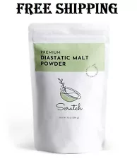 Diastatic Malt Powder for Baking - (10oz) Dried Barley Malt for Baking B