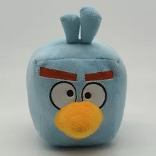 Angry Birds Space Plush Ice Cube Blue Square Bird Toy Stuffed Animal 5" No Sound