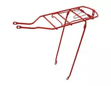 Original Bicycle Steel Red Carrier Back Rack Used for Beach Cruisers and Fixies.