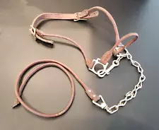 Rolled Leather Dairy Beef Cow Show Halter