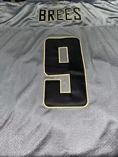 Nike On Field Men's Size 52 Gray Drew Brees #9 New Orleans Saints Jersey