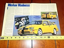 1985 MERCURY MERKUR XR4Ti ORIGINAL 2000 ARTICLE