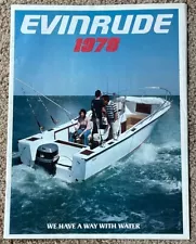 1978 Evinrude Outboard Boat Motor 2-235hp Dealer Stamped Sales Brochure Catalog