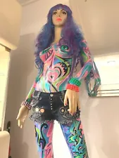 Full Body Female Mannequin" Art Painted BY HAND "Realistic Details with Stand!