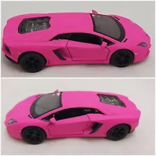 Matte Series 2012 Lamborghini Aventador 1:38 Scale Model Hot Pink by Kinsmart