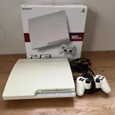 PS3 White CECH 3000A 160GB Game Console Controller PlayStation 3 Tested Japan