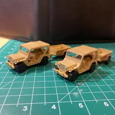 Military Sale! Maisto 1:64 Army Jeep & Trailer Set Of 2