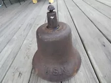 WW2 US Navy Ship's QUARTERDECK BELL by Harvard Lock Co