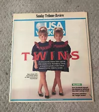 USA Weekend Edition, Olsen Twins Mary-Kate And Ashley 1991