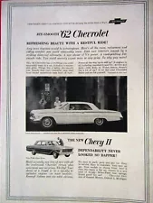 1962 Chevrolet Impala Sports Coupe 1962 Chey II 300 Original Print Ad 8.5 x 11"