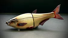 HINKLE SHAD JR. CLONE GOLDEN SHINER- SWIMBAIT CUSTOM PAINTED - MUST SEE! ð¥