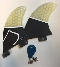 Liquid Force Carbon Honeycomb Wakesurf Fins - Sm