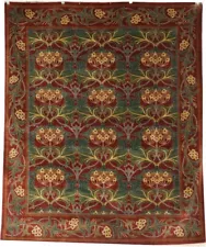 A Vintage English William Morris Arts & Crafts Style Rug