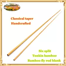 (SALE)ZHUSRODS Bamboo Fly Rod Blanks 7'0"~4 wt/2 Section~1 Tip/Fly Fishing Rods