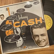 JOHNNY CASH With His Hot And Blue Guitar LP Record Mono 1220 VG/VG