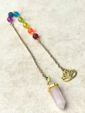 REDUCED-CLEARANCE - Hexagonal Pointed Reiki Chakra Healing Dowsing Pendulum