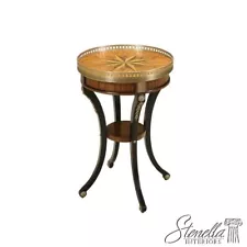 L43443EC: MAITLAND SMITH model #8128-30 Marquetry Inlaid Occasional Table ~ New