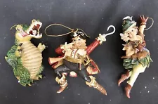 Morgue SALE: Peter PAN Ornament Set Of 3 Retired 2002 Department 56. NEW