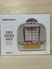 Crosley Diner Jukebox Tabletop Bluetooth Radio Chrome Plated CR1120A-SI - Silver