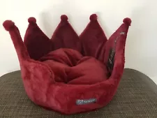 NanDog cloud Princess/prince pet bed, red crown For Puppy, cat, small Dog, New