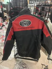 Men’s Xl Victory Motorcycle Logo Jacket Removable Pads & Liner Red And Black