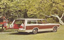 1967 Ford Country Squire Station Wagon Original Unused Postcard Advertising NOS