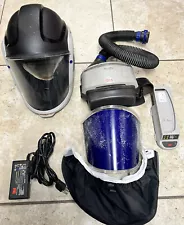 3M VERSAFLO TR-300+ POWERED AIR PURIFYING RESPIRATOR & M-300 GACE SHIELD/HELMET