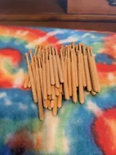 Lot Of 48 Bobbin Lace Bobbins With Holes For Spangles