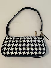 Womens Small Purse Houndstooth Pattern New Tote Handbag