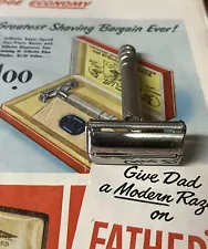 Gillette Super Speed Razor - TTO - No Date Code - 1948-49 Very Clean Razor