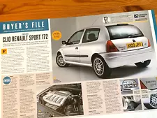 RENAULT SPORT CLIO 172 'BUYING GUIDE' ORIGINAL CAR MAGAZINE REVIEW