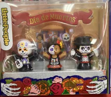 RARE 2023 Little People Day Of The Dead Dia De Los Muertos 3 Pc Collector Set