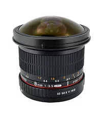 Samyang HD 8mm F3.5 Fisheye Lens for Canon T5i T4i T3i T3 60D 50D